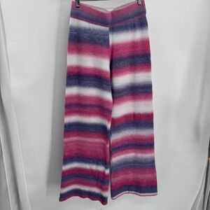Beach Riot Ramona Pant Womens M Orchid Tint Wide Leg Striped Pull On Cozy Lounge